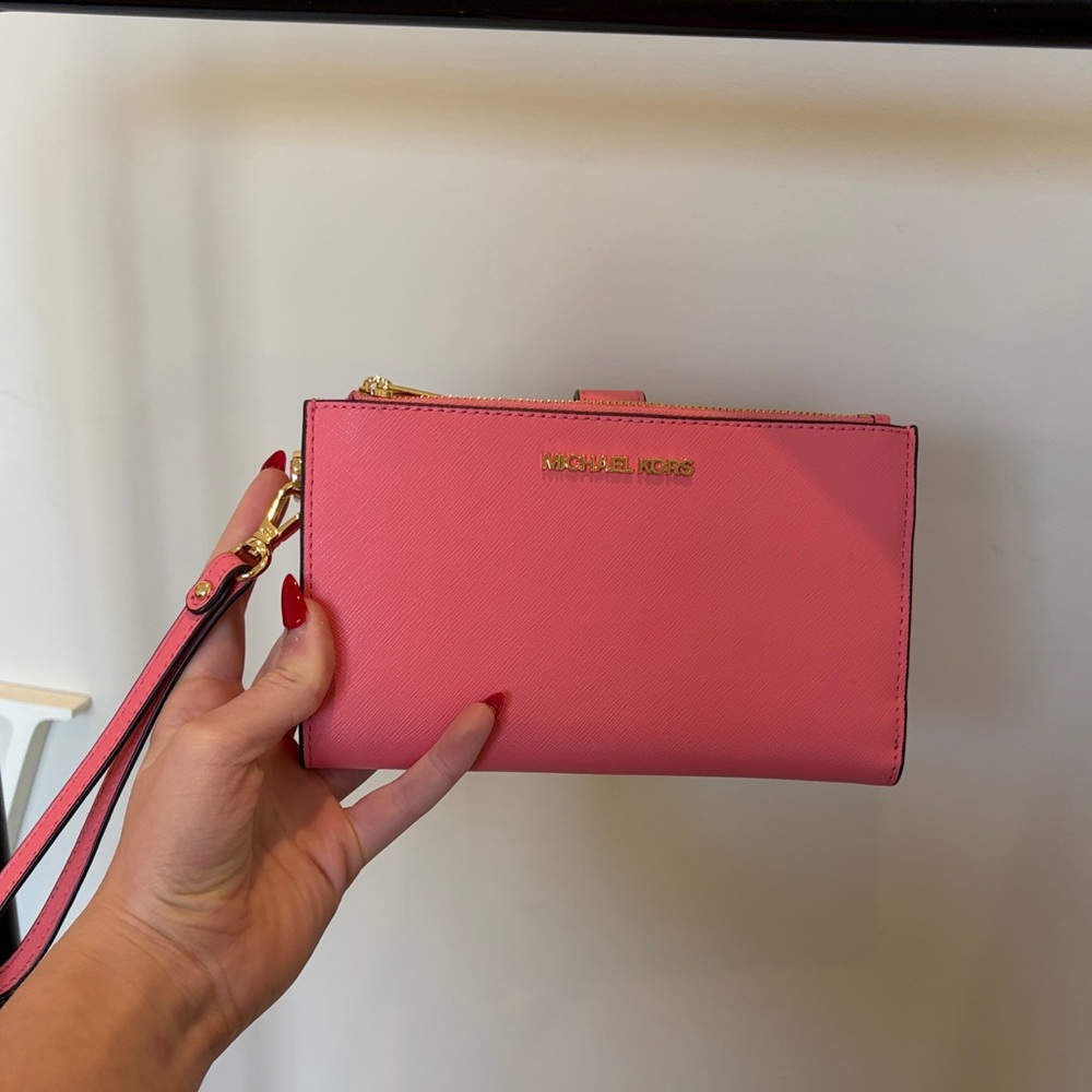 Michael Kors Vibrant Pink Wristlet